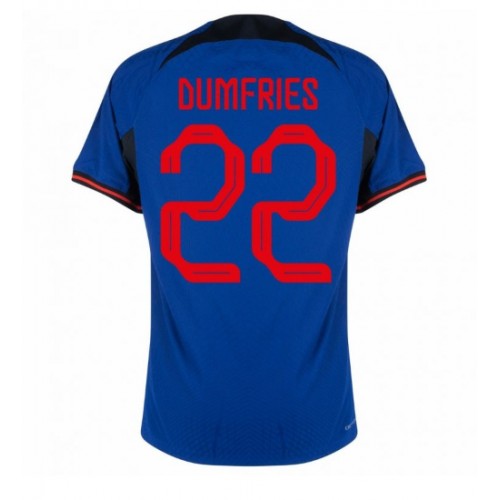 Holland Denzel Dumfries #22 Udebanetrøje VM 2022 Kort ærmer